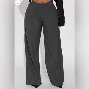 NWT Gray Wide-Leg Women's Pants